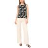 Vince Camuto Women’s Printed Sleeveless Top(Rich Black)