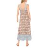 Vince Camuto Women’s Smocked Back Sleeveless Maxi Dress(Rust)