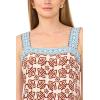Vince Camuto Women’s Smocked Back Sleeveless Maxi Dress(Rust)