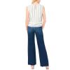 Vince Camuto Women’s Striped Sleeveless Crew Neck Blouse(Classic Navy)