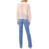 Vince Camuto Women’s Tencel Ruffle Front Long Sleeve Blouse(Lily Ivory)