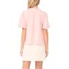 Vince Camuto Womens Tie Neck Princess Sleeve Blouse(Sepia Rose)