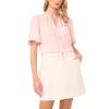 Vince Camuto Womens Tie Neck Princess Sleeve Blouse(Sepia Rose)