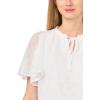 Vince Camuto Womens Tie Neck Princess Sleeve Blouse(Ultra White)