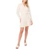Vince Camuto Women’s Waist Tie Long Sleeve Mini Dress(Birch)
