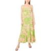 Vince Camuto Women’s Challis Smocked Back Challis Maxi Dress(Shell Pink)