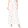 Vince Camuto Women’s Rumple Twill Wide Leg Pants with Pockets(Lemon Cream)