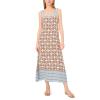 Vince Camuto Women’s Smocked Back Sleeveless Maxi Dress(Rust)