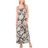 Vince Camuto Women’s Thick Strap Printed Maxi Dress(Rich Black)