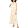 Vince Camuto Women’s V-Neck Sleeveless Maxi Tier Dress(Camel)