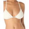 Vince Camuto Women’s Beaded String Triangle Bikini Top(Ivory)