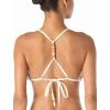 Vince Camuto Women’s Beaded String Triangle Bikini Top(Ivory)