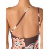 Vince Camuto Women’s One Shoulder One Piece Swimsuit(Chocolate)
