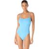 Vince Camuto Women’s Corset One Piece Swimsuit(Coastal Blue)