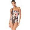 Vince Camuto Women’s One Shoulder One Piece Swimsuit(Chocolate)