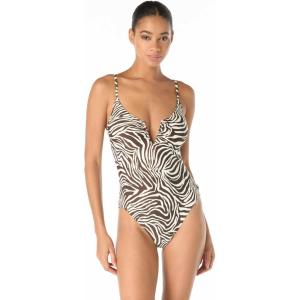 Vince Camuto Women’s V Wire One Piece Swimsuit(Chocolate)