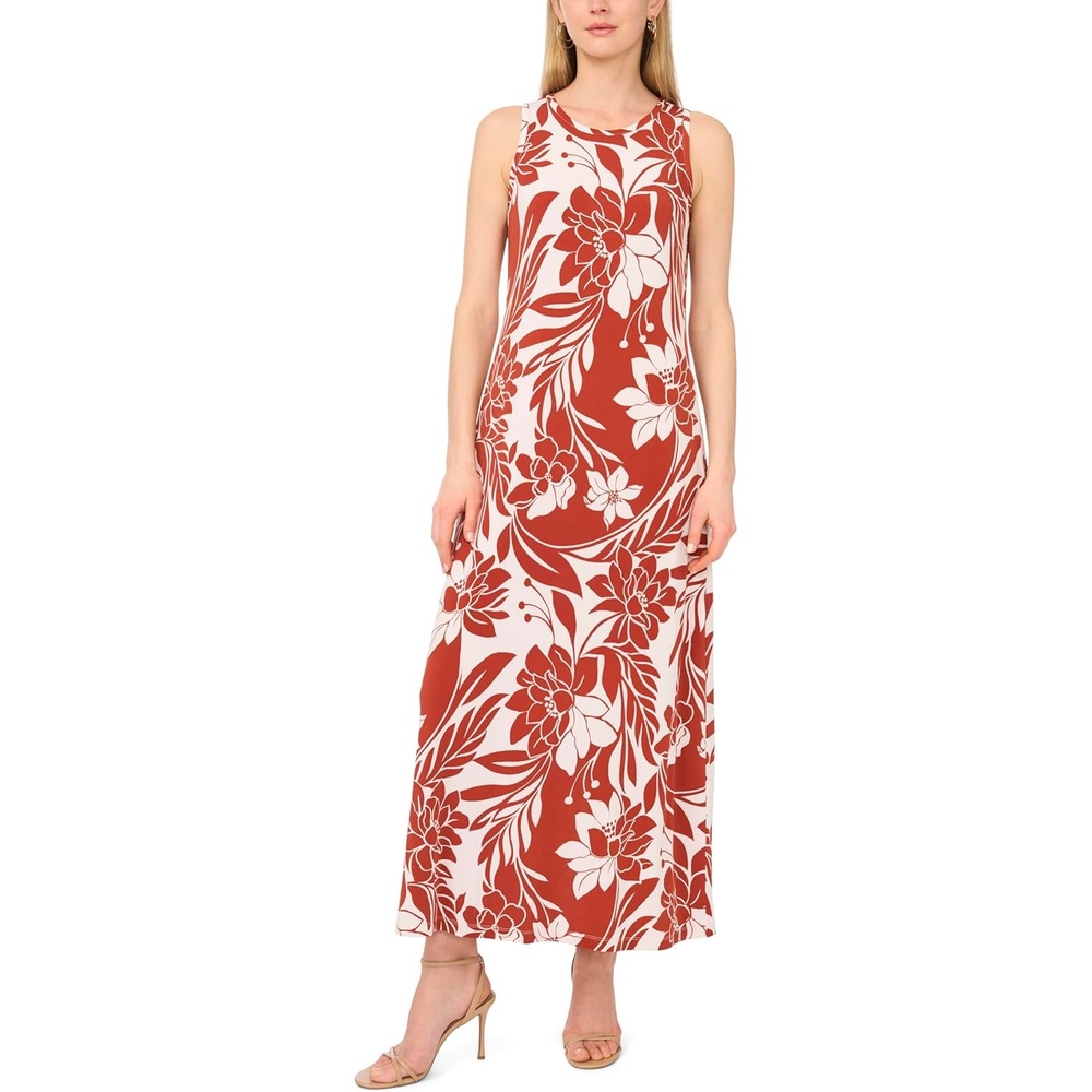 image:imageVince Camuto Womens Sleeveless Back Keyhole Maxi DressRust