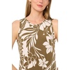 Vince Camuto Women’s Sleeveless Back Keyhole Maxi Dress(Burnt Olive)