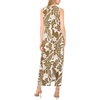 Vince Camuto Women’s Sleeveless Back Keyhole Maxi Dress(Burnt Olive)