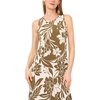 Vince Camuto Women’s Sleeveless Back Keyhole Maxi Dress(Burnt Olive)