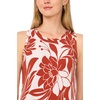 Vince Camuto Women’s Sleeveless Back Keyhole Maxi Dress(Rust)