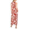 Vince Camuto Women’s Sleeveless Back Keyhole Maxi Dress(Rust)