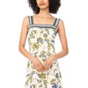 Vince Camuto Women’s Square Neck Smocked Back Sleeveless Maxi Dress(New Ivory)