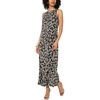 Vince Camuto Women’s Floral Sleeveless Maxi Dress(Smoke Gray)