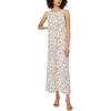 Vince Camuto Women’s Floral Sleeveless Maxi Dress(Soft Cream)