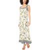 Vince Camuto Women’s Square Neck Smocked Back Sleeveless Maxi Dress(New Ivory)