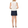 Vince Camuto Women’s Crew Neck Sleeveless Top(Antique White)