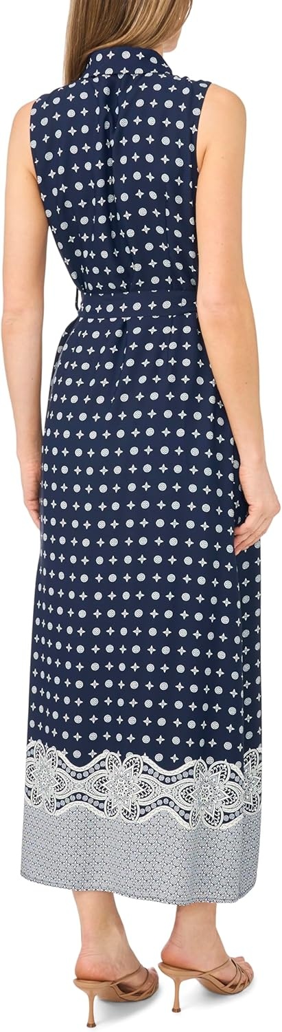 image:imageVince Camuto Collared Sleeveless Button UpClassic Navy