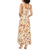 Vince Camuto Square Neck Tiered Maxi(Apple Red)