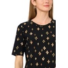 Vince Camuto Women’s Short Sleeve Knit Crew Neck Maxi Dress(Burnt Olive)