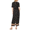 Vince Camuto Women’s Short Sleeve Knit Crew Neck Maxi Dress(Burnt Olive)