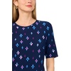 Vince Camuto Women’s Short Sleeve Knit Crew Neck Maxi Dress(Classic Navy)