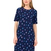Vince Camuto Women’s Short Sleeve Knit Crew Neck Maxi Dress(Classic Navy)