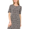 Vince Camuto Women’s Short Sleeve Knit Crew Neck Maxi Dress(Rich Black)