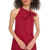 Vince Camuto Women’s Sleeveless Halter Tie Neck Shift Mini Dress(Bordeaux)