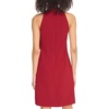 Vince Camuto Women’s Sleeveless Halter Tie Neck Shift Mini Dress(Bordeaux)