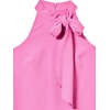 Vince Camuto Women’s Sleeveless Halter Tie Neck Shift Mini Dress(Peony)
