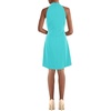Vince Camuto Women’s Sleeveless Halter Tie Neck Shift Mini Dress(Turquoise)