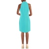 Vince Camuto Women’s Sleeveless Halter Tie Neck Shift Mini Dress(Turquoise)