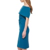 Vince Camuto Women’s Sleeveless Off Shoulder Cocktail Midi Dress(Cobalt)