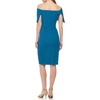 Vince Camuto Women’s Sleeveless Off Shoulder Cocktail Midi Dress(Teal)