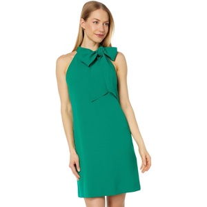 Vince Camuto Women’s Sleeveless Halter Tie Neck Shift Mini Dress(Kelly Green)